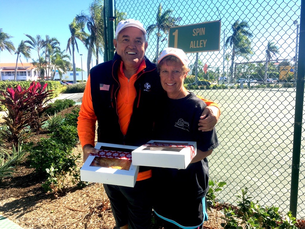 Tennis Halloween 2018- Winners Tammy Allen and Chuck Blair